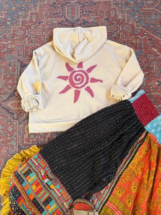 Good Vibes Artisan Bloom Celestial Hoodie Sweatshirt - Multiple Sizes Including Plus
