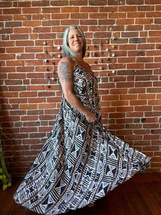 Delphia Recycled Sari Dress w/ Pockets