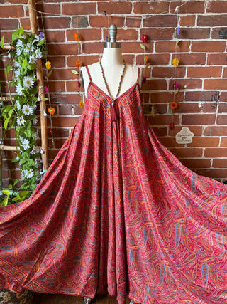 Delphia Recycled Sari Dress w/ Pockets