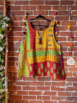 Bohemian Journey Kantha Tank - Fair Trade Made