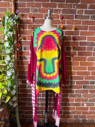OOAK Autumn Collection - Mushroom Hybrid Tie Dye Hi Lo Top