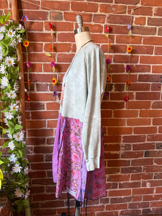 OOAK Autumn Collection- Upcycled Patchwork Turtle Tunic Top