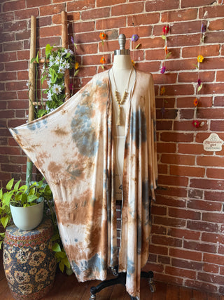 OOAK Spring Collection - Callisto Kantha Crescent Moon Kimono Robe