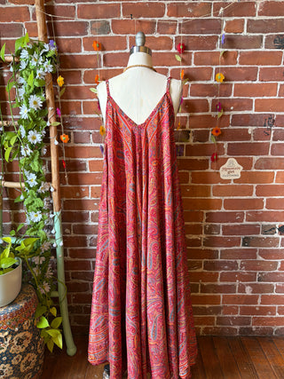 Delphia Recycled Sari Dress w/ Pockets