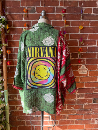 OOAK Summer Collection - Upcycled Nirvana Inspired Vintage Kantha Jacket