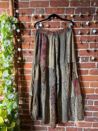 Plus Wide Leg Boho Vibes Patchwork Pants - Available in Multiple Sizes XL-3XL
