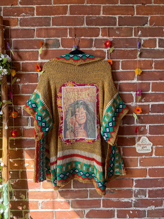 OOAK Autumn Collection - Pearl Classic Rock Retro Cardigan Sweater