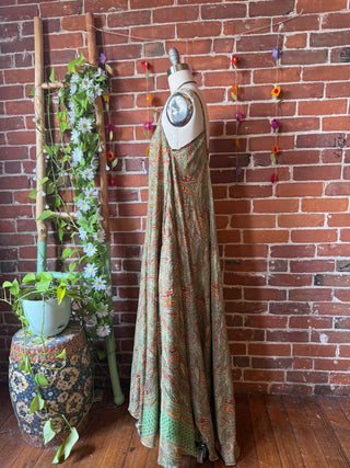 Delphia Recycled Sari Dress w/ Pockets