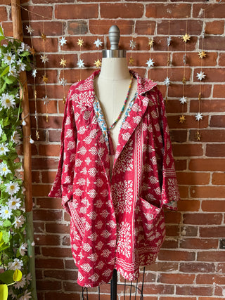 OOAK Autumn Collection - Upcycled Peter Tosh Inspired Vintage Kantha Jacket