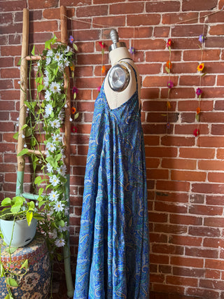 Delphia Recycled Sari Dress w/ Pockets