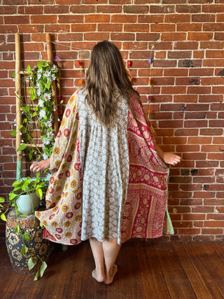 Upcycled Lainee Kantha Poncho Dress