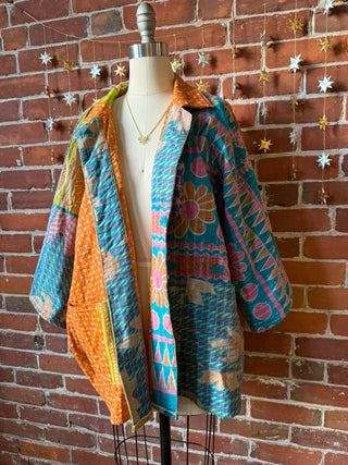 Virgo Kantha Swing Jacket