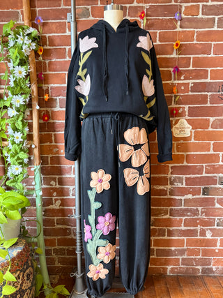 Good Vibes Artisan Bloom Floral Lounge Sweatpants