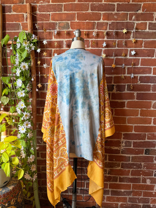 OOAK Autumn Collection - Pearl Classic Rock Boho Hi Lo Poncho Top