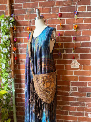 Wildflower Fringe Cotton Crossbody / Shoulder Bag - Fair Trade Made