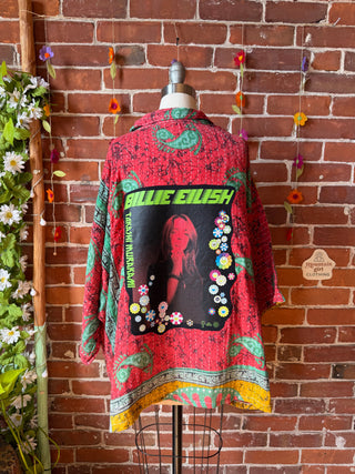 OOAK Spring Collection - Upcycled Billie Eilish/Takashi Murakami Inspired Vintage Kantha Jacket