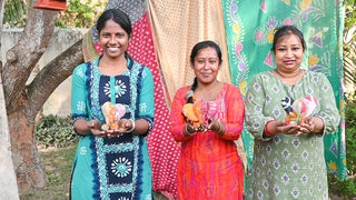 Boho Recycled Saree Kantha Elephant