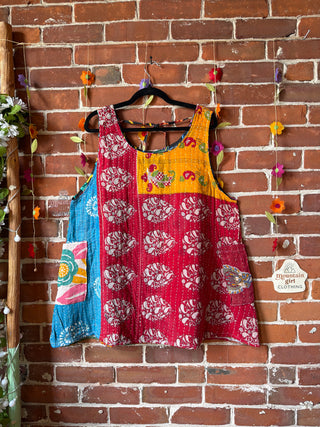 Bohemian Journey Kantha Tank - Fair Trade Made