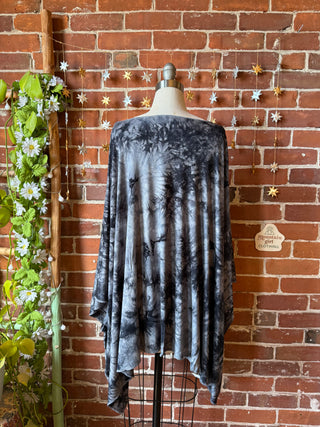 OOAK Winter Collection - Callisto Kantha Crescent Moon Tunic Poncho Top