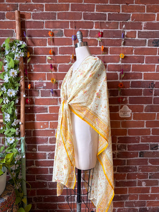 Summer Dreams 100% Silk Poncho Robe- Fair Trade Made