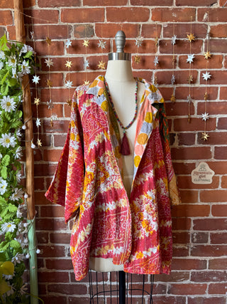 OOAK Winter Collection - Upcycled Lainey Wilson Inspired Vintage Kantha Jacket