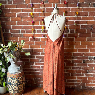 Cassiopia Recycled Silk Sari Halter Dress