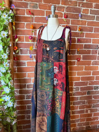 Afternoon Tea Earthy Patchwork Dress