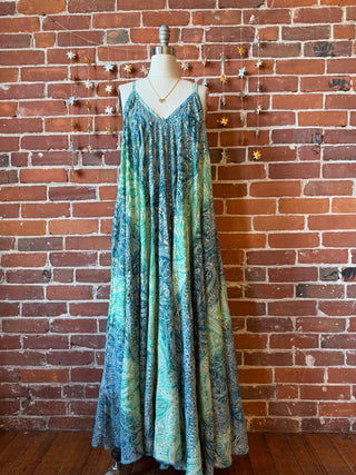 Delphia Recycled Sari Dress w/ Pockets