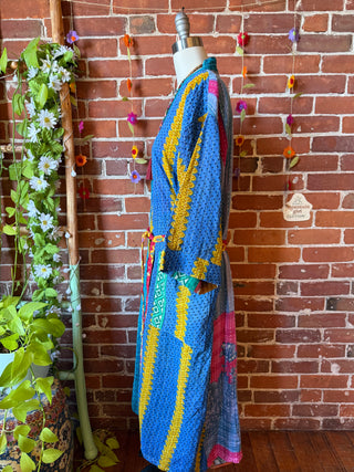 Riverstone Kantha Robe Kimono - Fair Trade Made