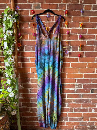 Ophelia Festival Season Tie Dye Jumpsuit / Overalls - Rainbow Sky