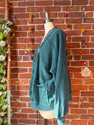 OOAK Summer Collection - Upcycled Flower Patch Patchwork Cardigan Sweater 🌼