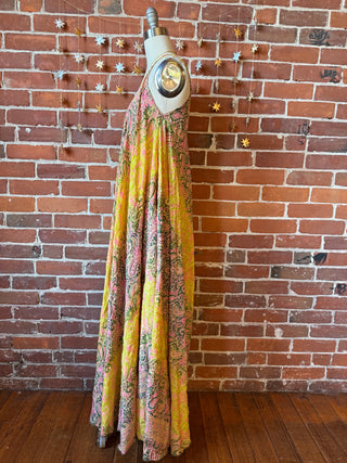 Delphia Recycled Sari Dress w/ Pockets