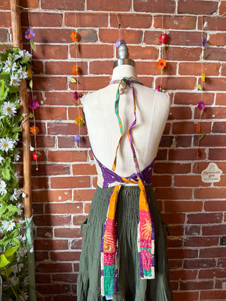 Size 0-12 In Bloom Reversible Kantha Halter Top
