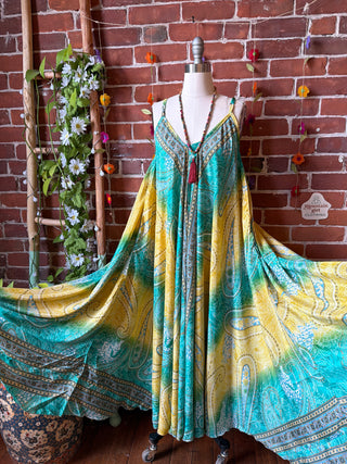 Delphia Recycled Sari Dress w/ Pockets