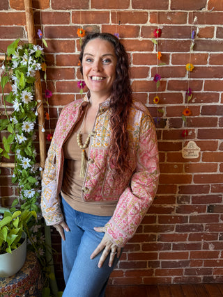 Second Hand Finds - Size Small Cropped Quilted Jacket - Final Sale