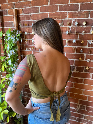 100% Cotton Autumn Sleeveless Wrap Top