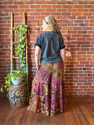 Raven Tie Dye Wide Leg Palazzo Pants - Multiple Colors Available