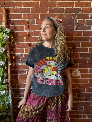 Grateful Mineral Wash T-Shirt 100% Cotton