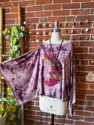 OOAK Winter Collection - Callisto Kantha Crescent Moon Top