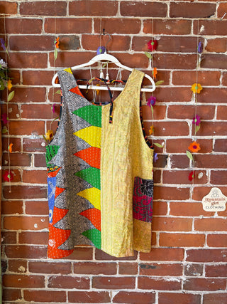 Bohemian Journey Kantha Tank - Fair Trade Made