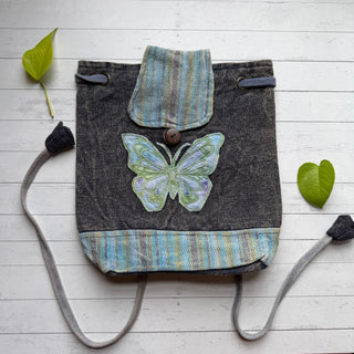Butterfly Turtle Spirit Cotton Mini Backpack