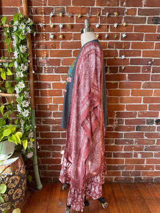 Grateful Dead Inspired Hybrid Flowy Paisley Hi Lo Top