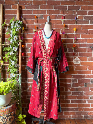 Riverstone Kantha Robe Kimono - Fair Trade Made