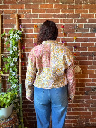 Second Hand Finds - Size Small Cropped Quilted Jacket - Final Sale