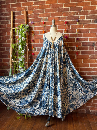 Delphia Recycled Sari Dress w/ Pockets