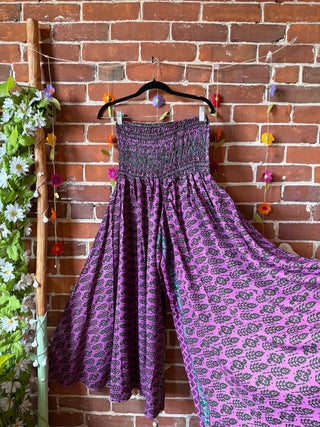 Festival Drift Recycled Sari Palazzo Pants - Fair Trade Made