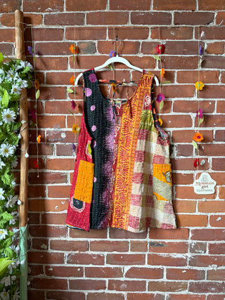Bohemian Journey Kantha Tank - Fair Trade Made