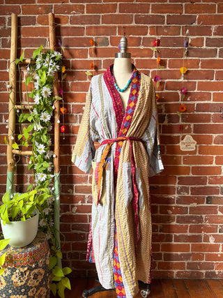 Riverstone Kantha Robe Kimono - Fair Trade Made