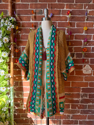 OOAK Autumn Collection - Pearl Classic Rock Retro Cardigan Sweater