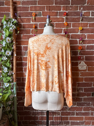 OOAK Summer Collection- Upcycled Flowy Tie Dye Tunic Poncho